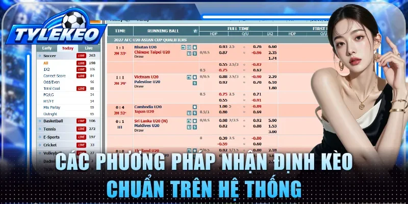Các phương pháp nhận định kèo chuẩn trên hệ thống