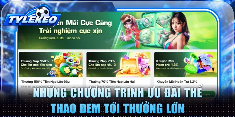 Những chương trình ưu đãi thể thao đem tới thưởng lớn